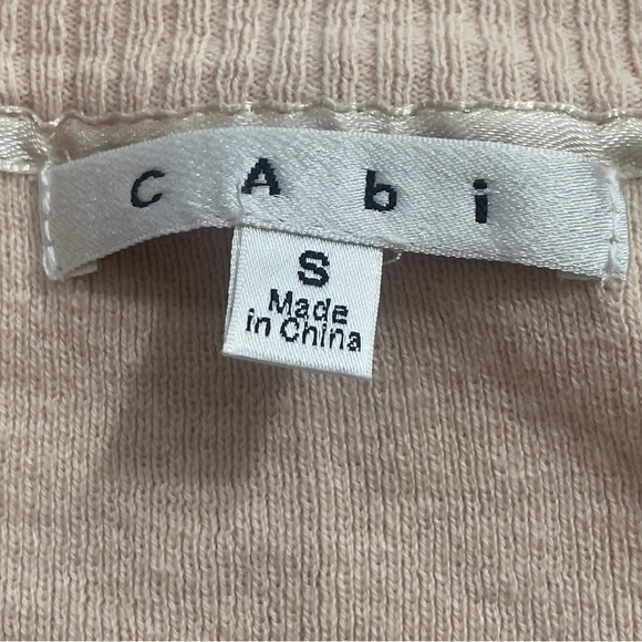 CAbi Blush Pink Cashmere Blend Cardigan Style 494 Small - Picture 4 of 10